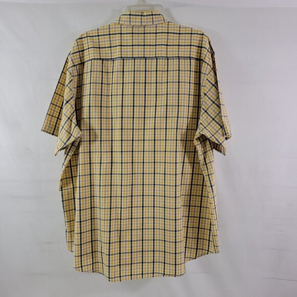 Timberland Men's Plaid Button Down Short Sleeve Shirt - XL - Picture 2 of 11